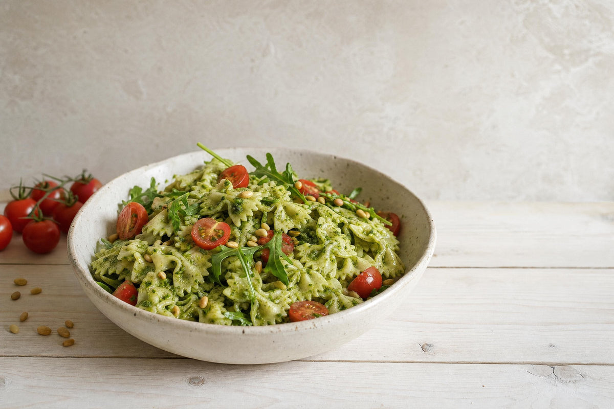 Italienischer Nudelsalat mit Pesto