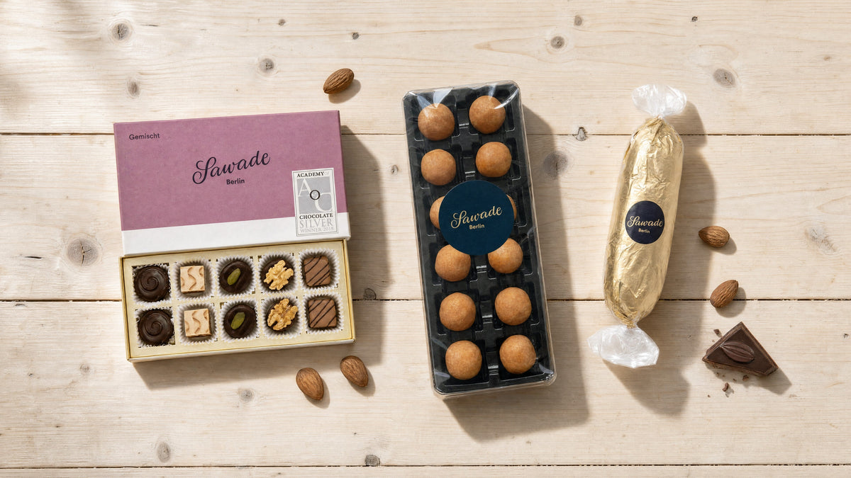Sawade Berlin Pralinen, Schokokugeln, Marzipan | Leni & Hans