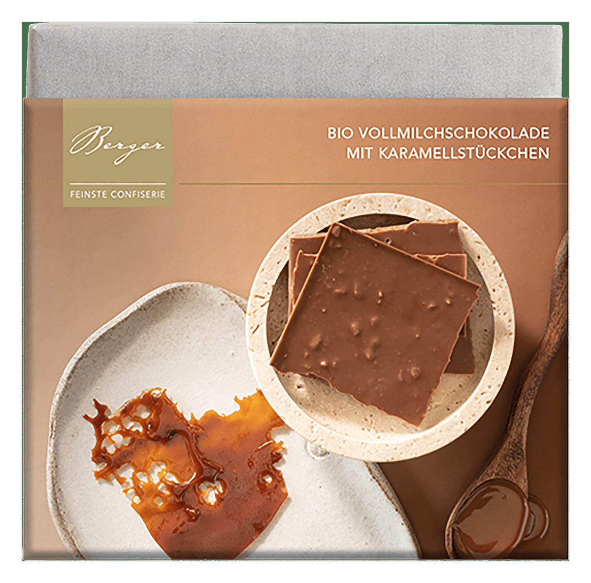 Vollmilch mit Karamellstückchen – Berger Confiserie