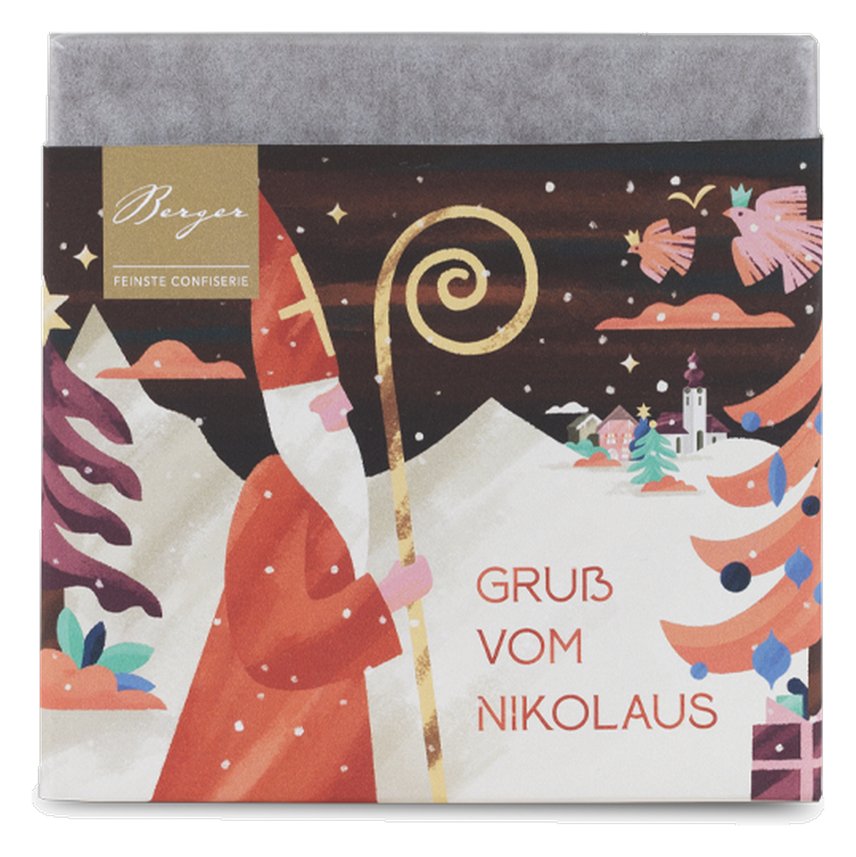 Bio Vollmilchschokolade Gruß vom Nikolaus – Berger Confiserie