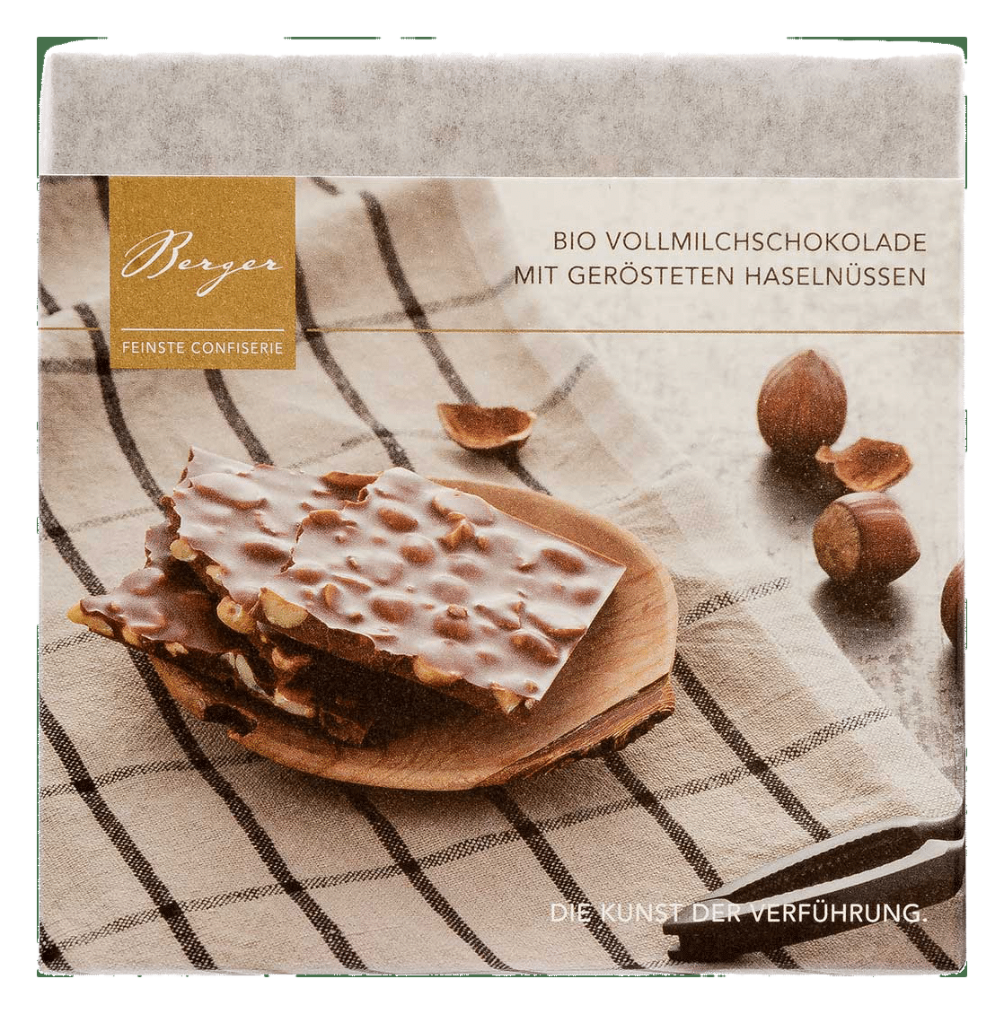 Vollmilch mit gerösteten Haselnüssen – Berger Confiserie