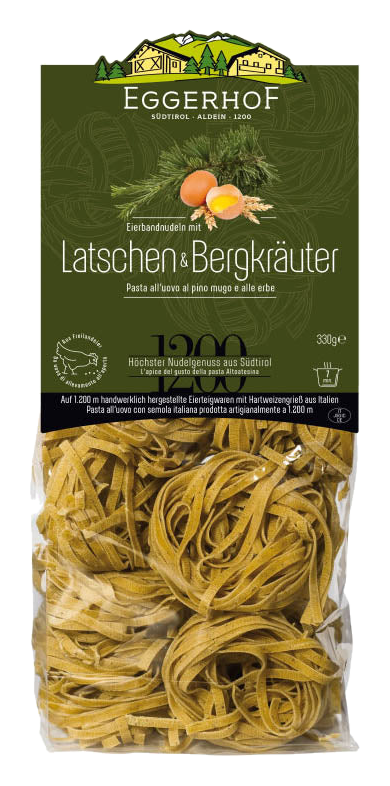 Südtiroler Latsche Bergkräuter Nudeln – Eggerhof Südtirol