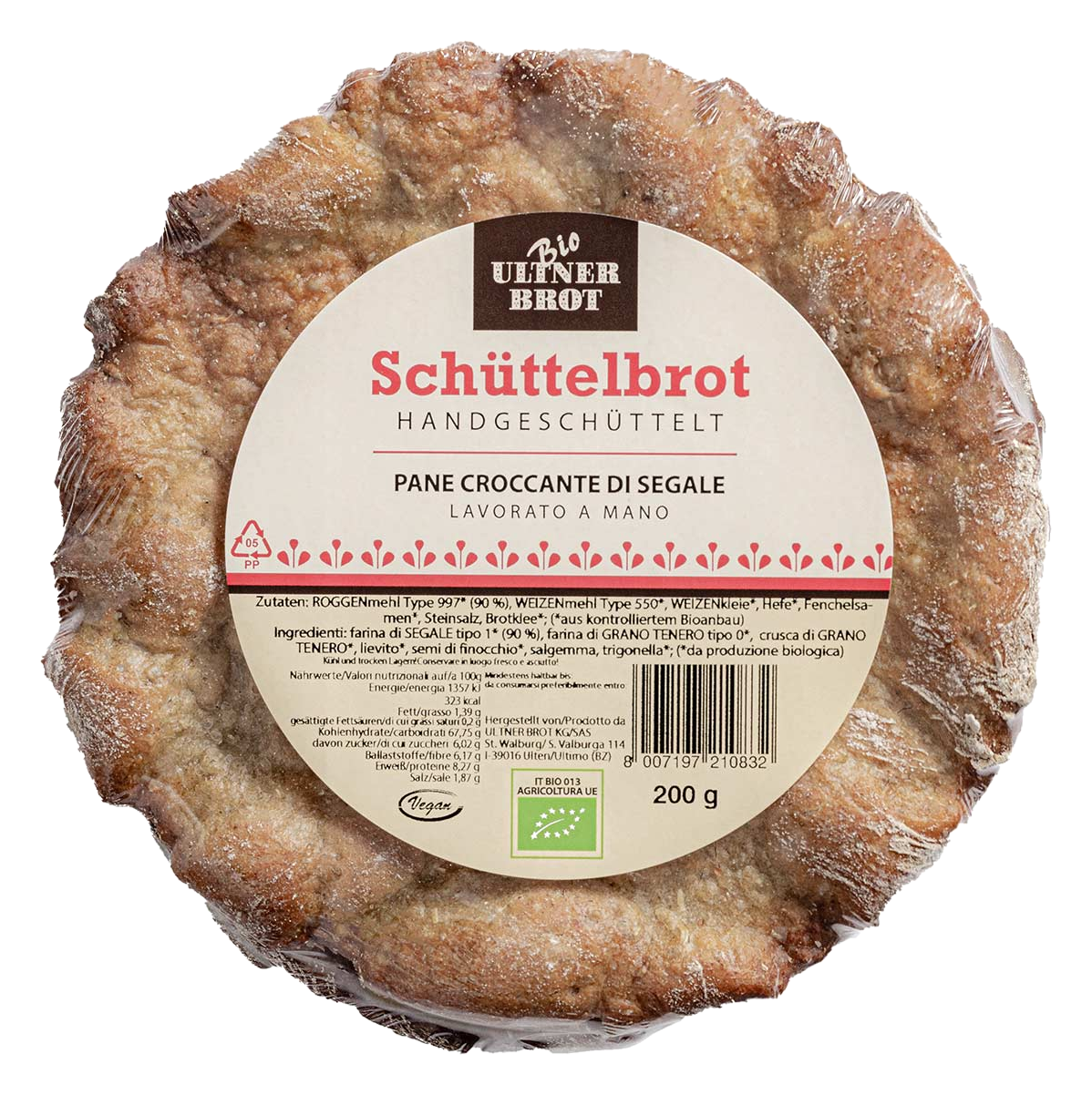 Handgeschütteltes Bio Schüttelbrot – Ultner Brot
