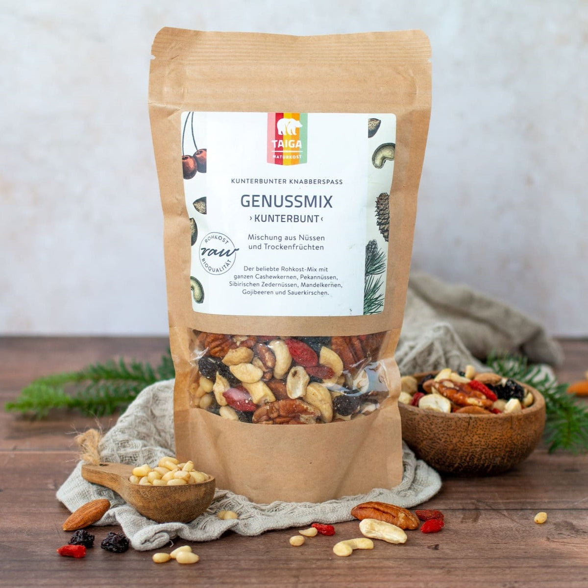 GeNuss-Mix "kunterbunt" Bio 225g – TAIGA Naturkost