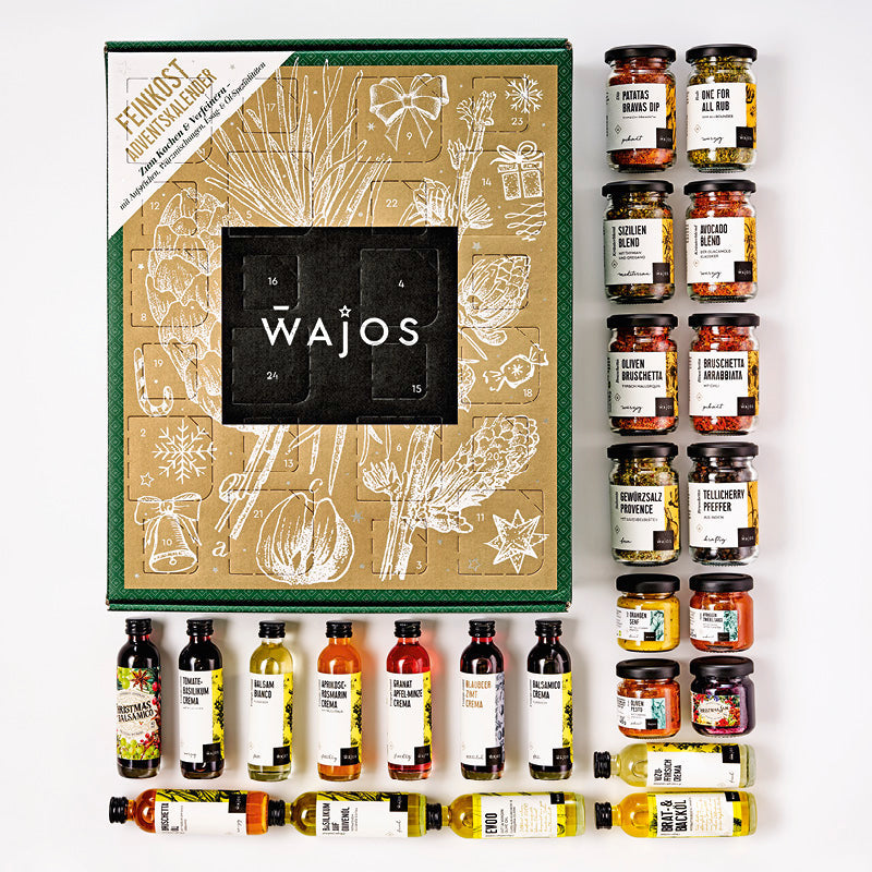 Wajos Adventskalender Küche 2026 mit den 24 Spezialitäten