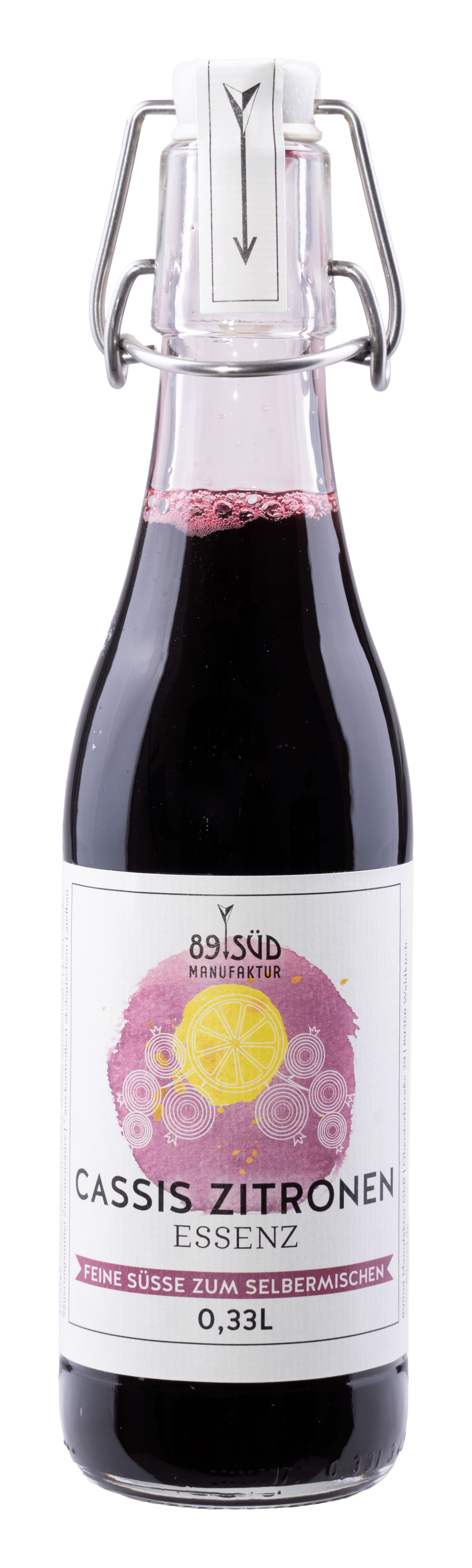 Bio Cassis Zitronen-Sirupessenz