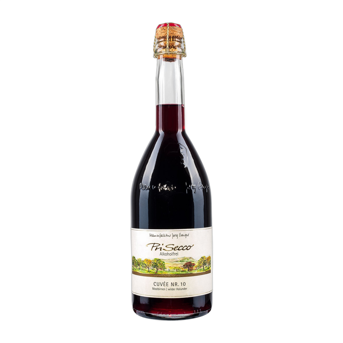Manufaktur Jörg Geiger  Prisecco Cuvée Nr. 10  Mostbirne wilder Holunder  alkoholfrei