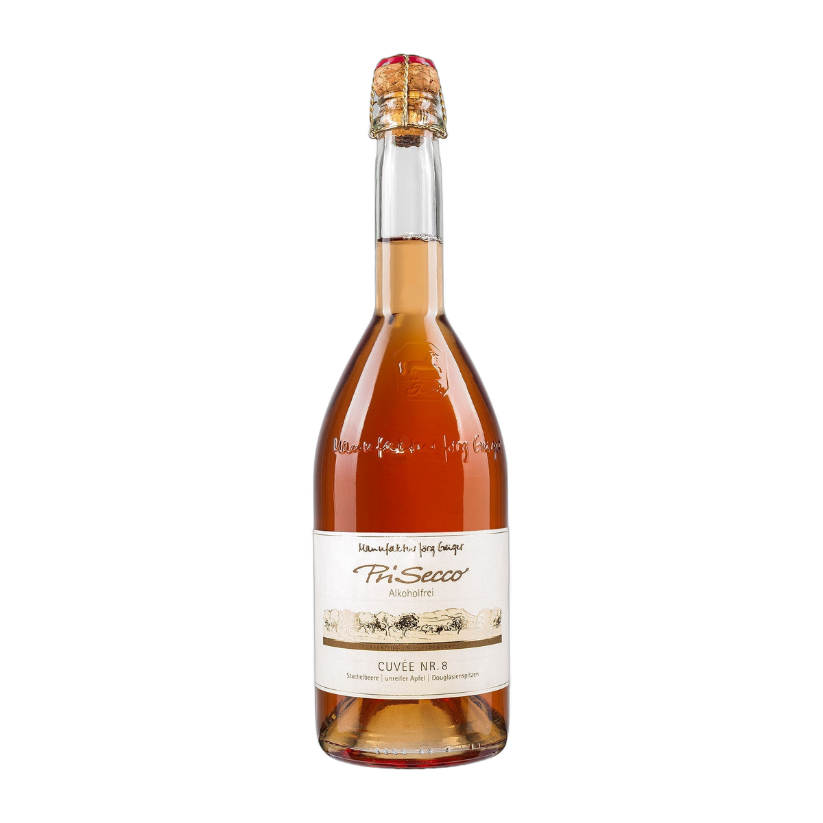 Manufaktur Jörg Geiger  Prisecco Cuvée Nr. 8  Stachelbeere unreifer Apfel  alkoholfrei