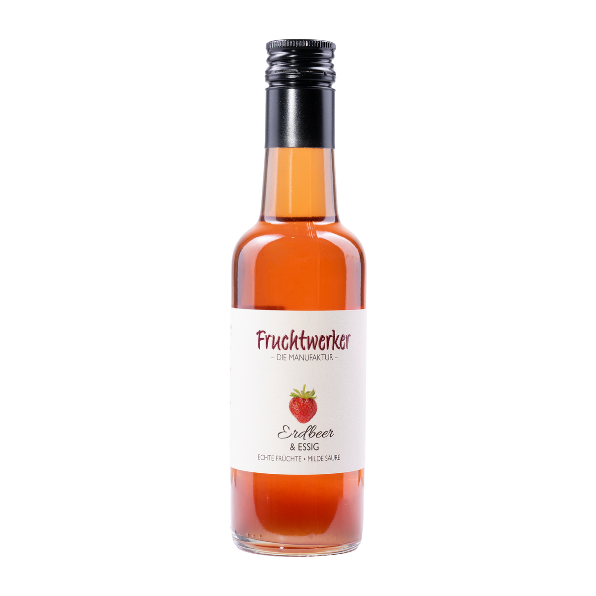 Erdbeer & Essig von Fruchtwerker – 250 ml Flasche