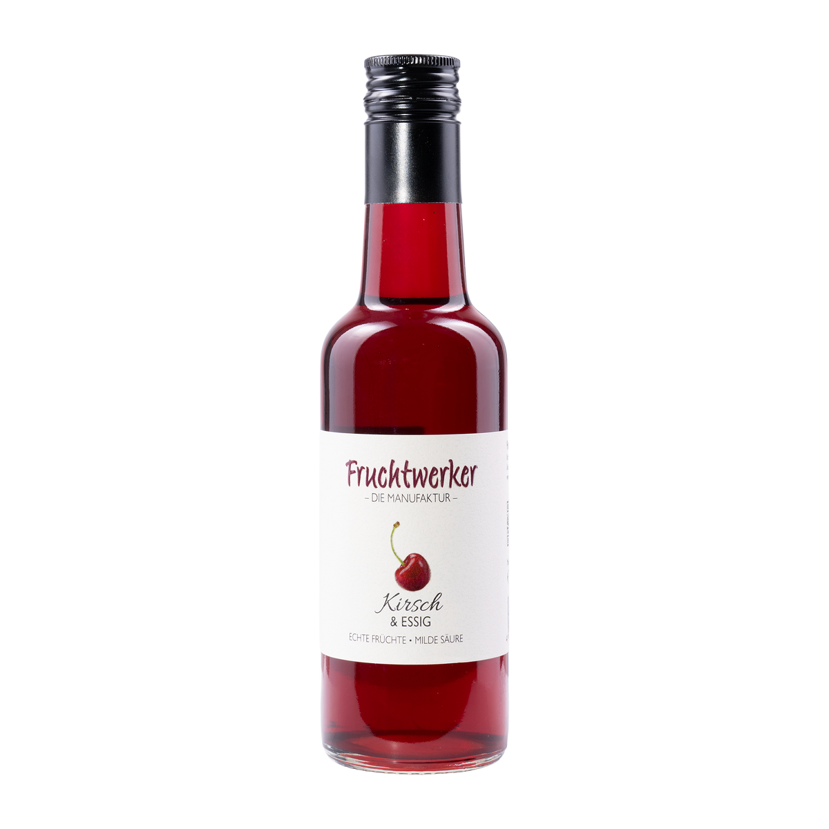 Kirsch & Essig von Fruchtwerker – 250 ml Flasche
