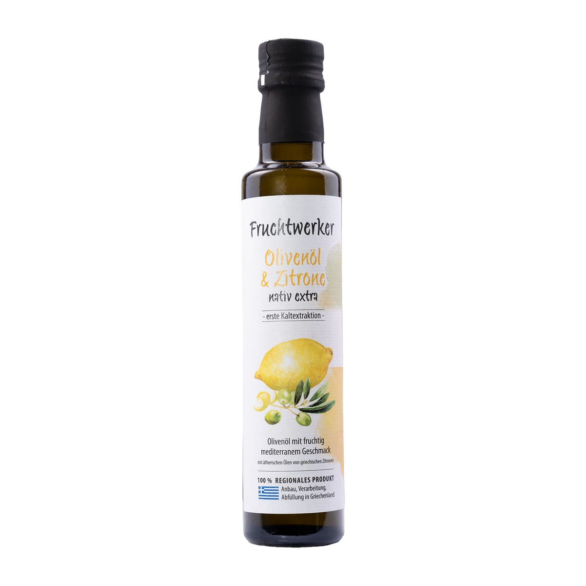 Olivenöl & Zitrone von Fruchtwerker – 250 ml Flasche