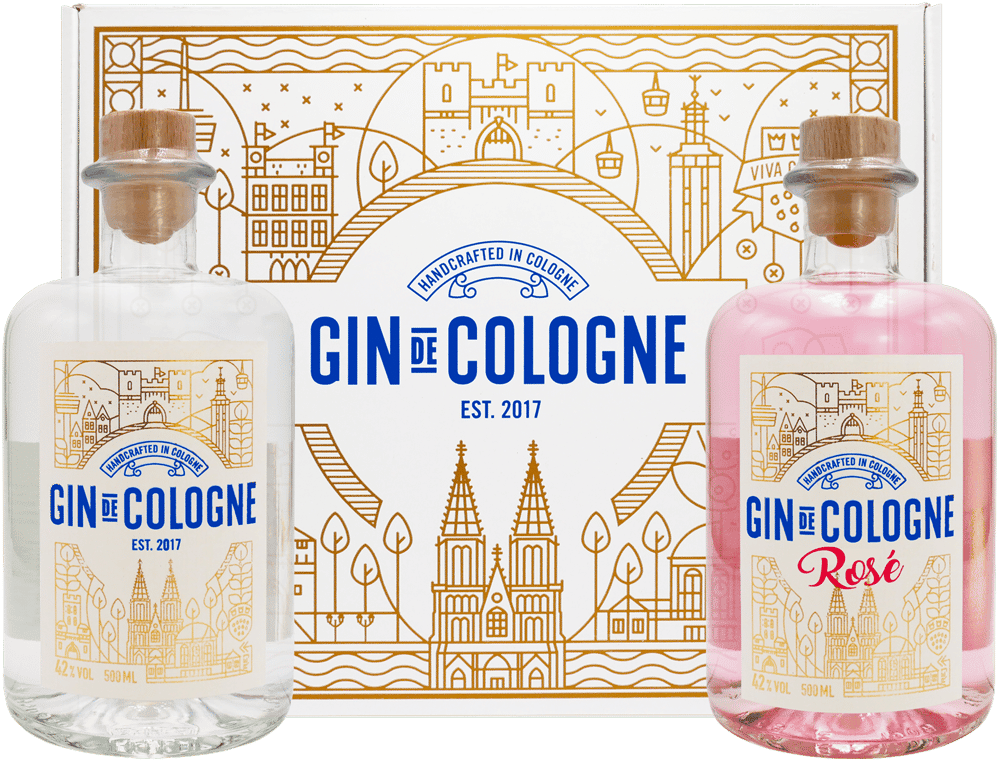 Gin de Cologne Doppel-Geschenkbox 2 × 500 ml