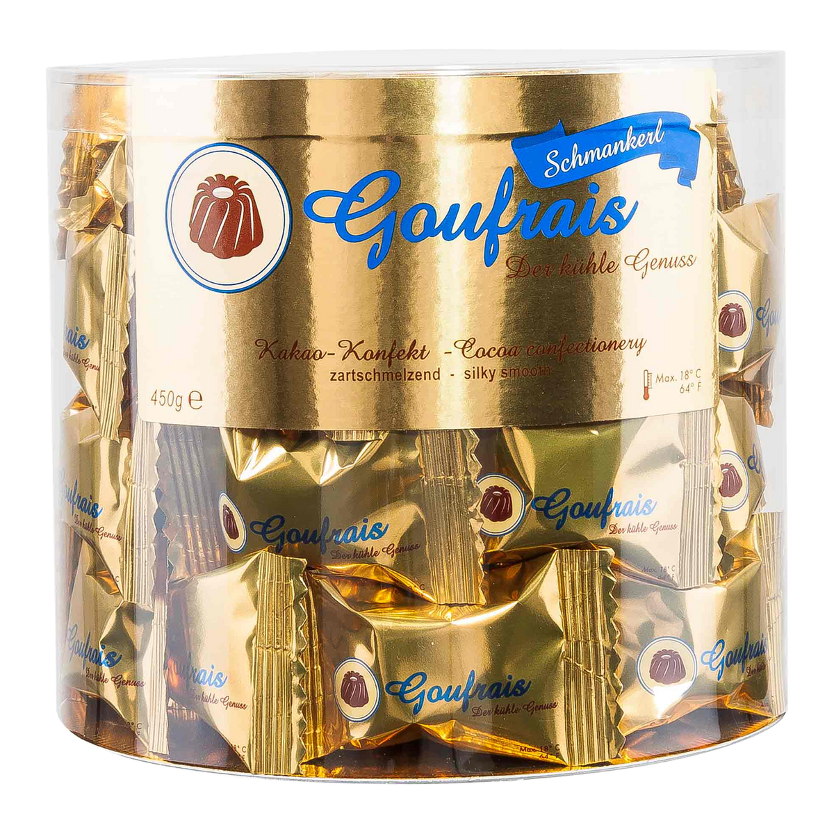 Goufrais Kakao-Konfekt Flow-Pack-Box 450 g von Goufrais