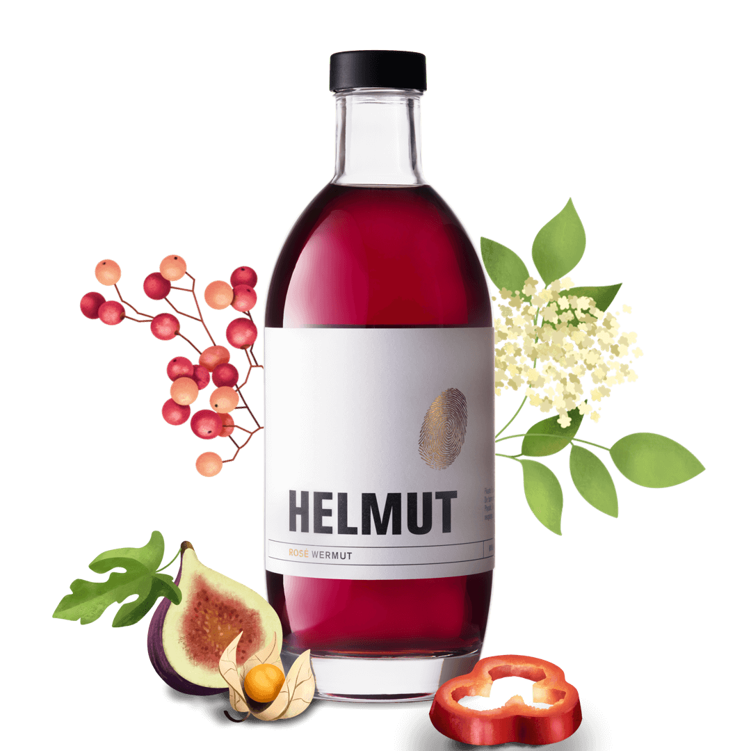 Helmut der Rosé Wermut mit Feige und Holunder