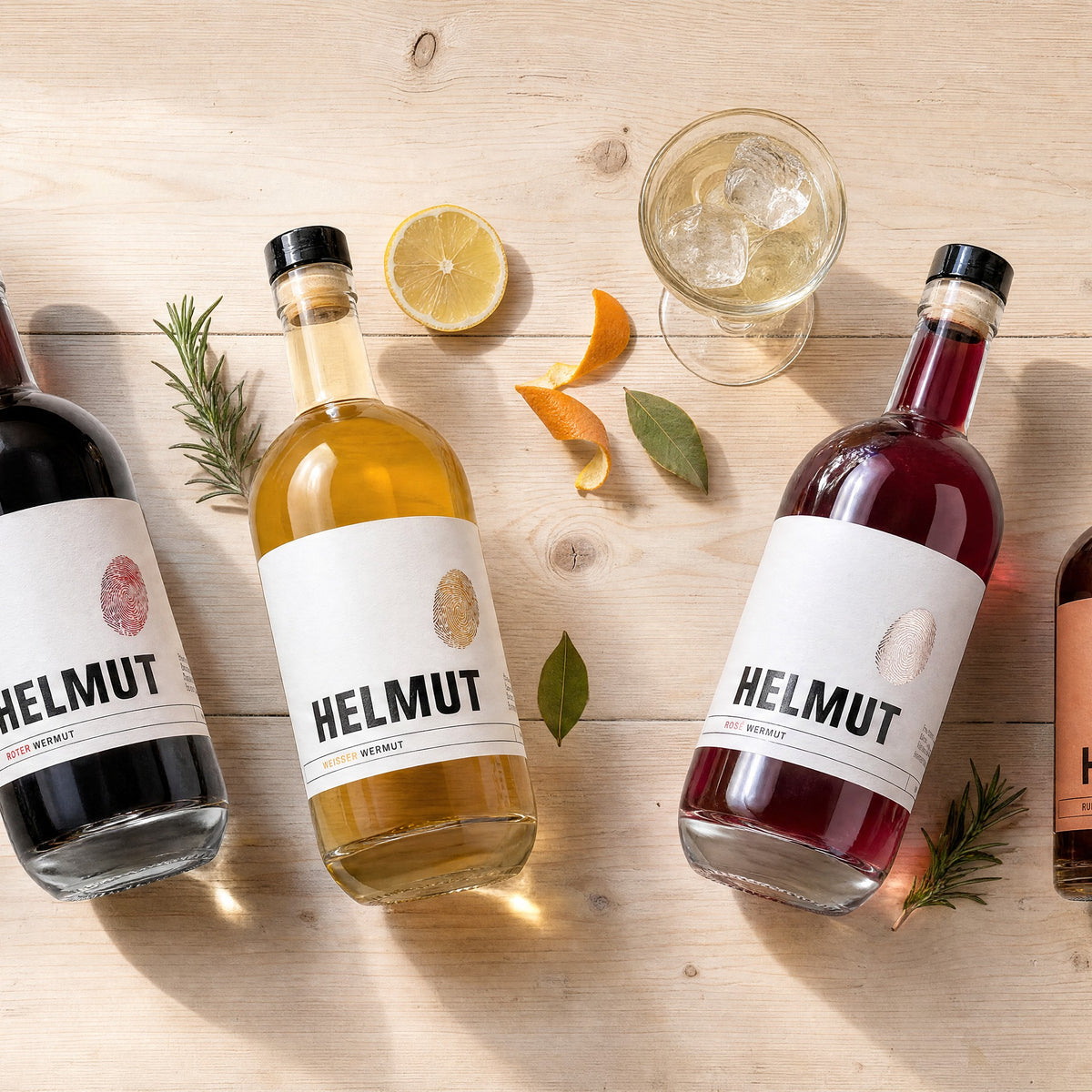 Helmut Wermut kaufen – Rot, Weiß, Rosé & Rum | Leni & Hans