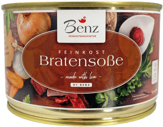 Bratensoße von Benz Feinkostmanufaktur – 400 g Dose