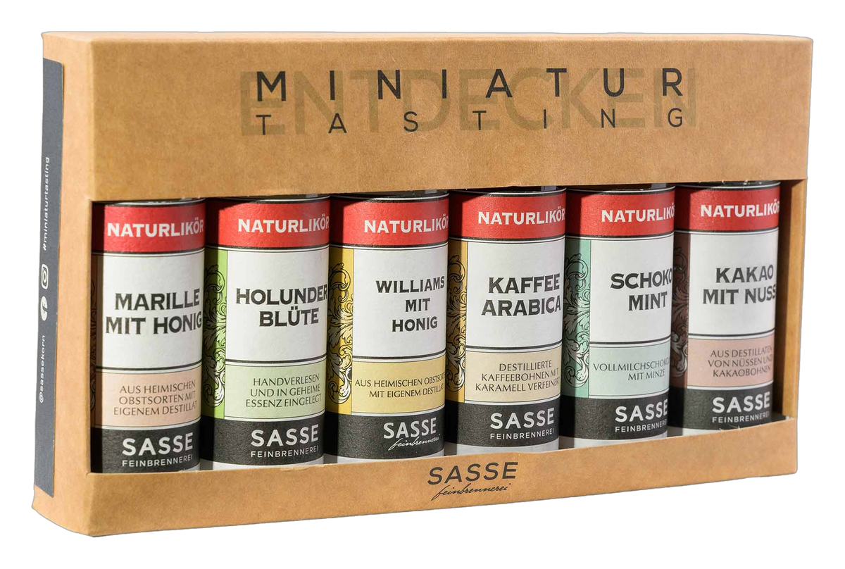 Miniatur Tasting Set Naturtalente 6x20ml – Feinbrennerei Sasse