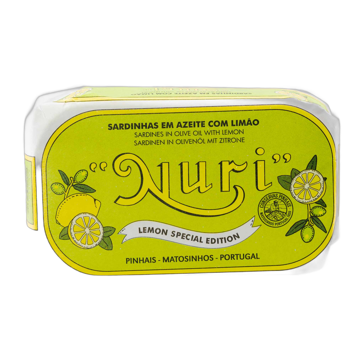 Sardinen in Olivenöl mit Zitrone von NURI – 125 g Dose