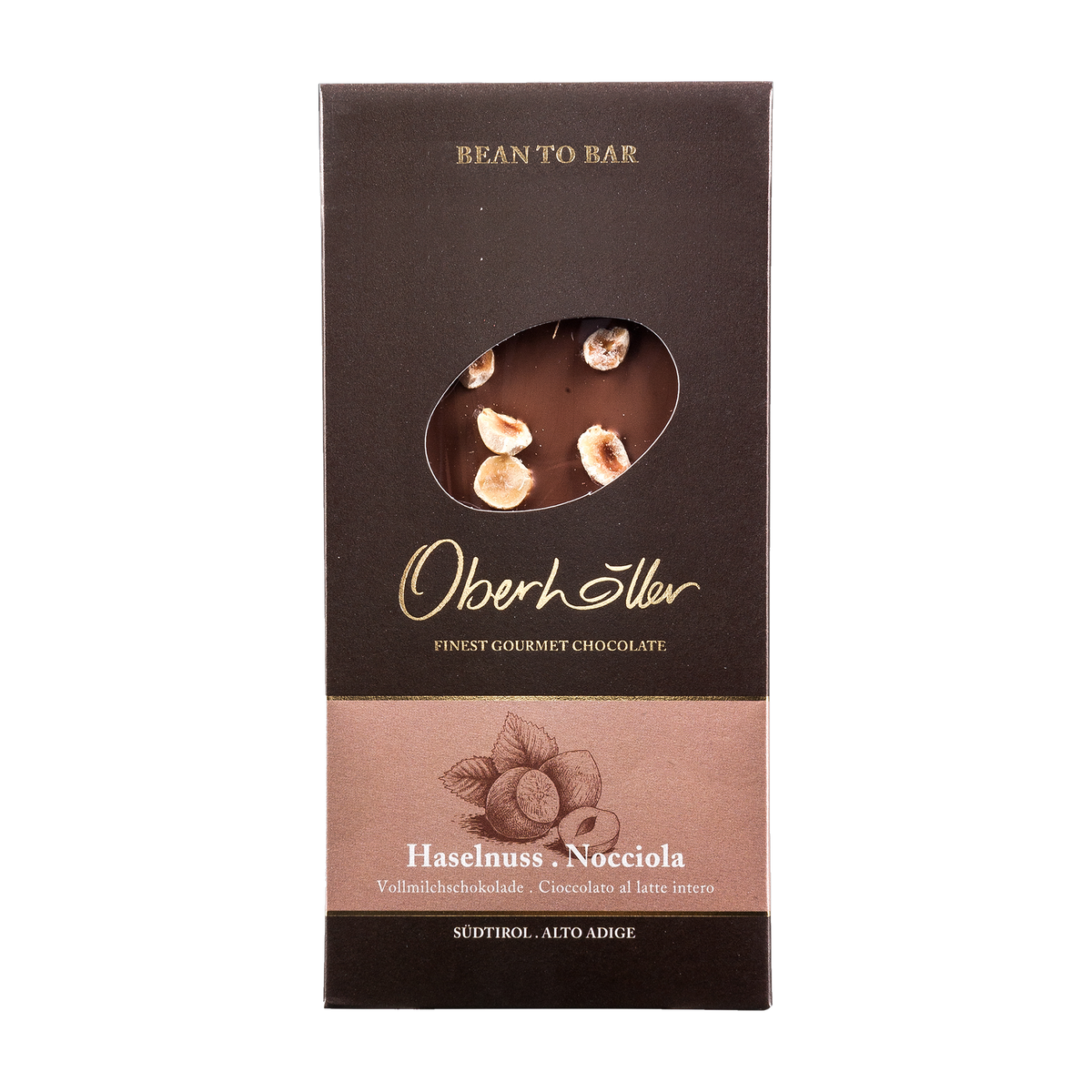 Oberhöller Vollmilchschokolade mit Haselnuss