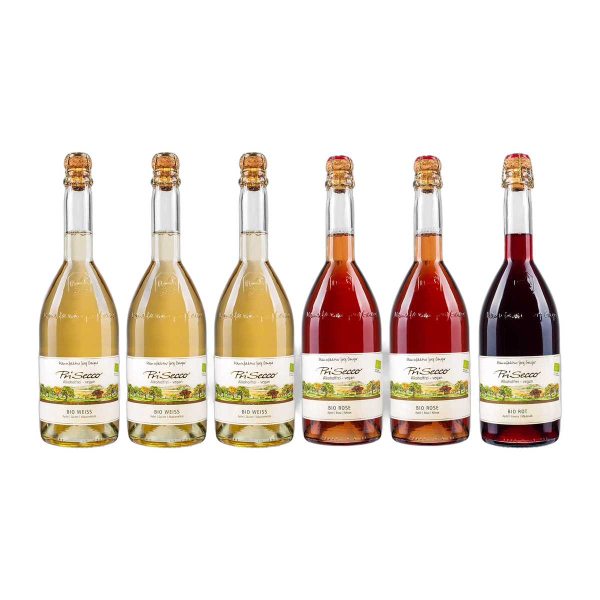 Prisecco Probierpaket  Die Bio Sorten  alkoholfrei
