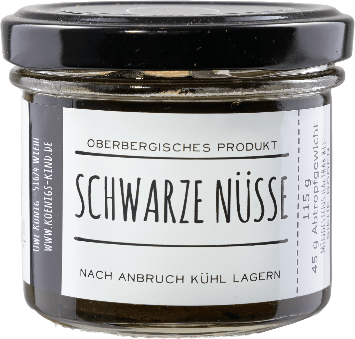 Schwarze Walnüsse 45g – Königskind Genussmanufaktur