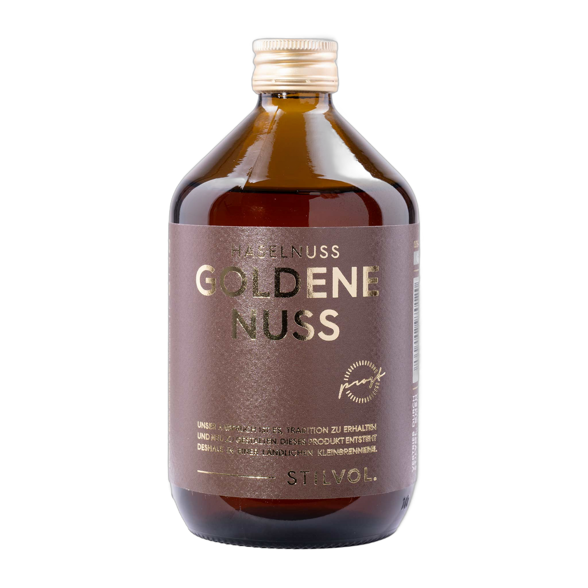 STILVOL.  Haselnuss-Schnaps Goldene Nuss