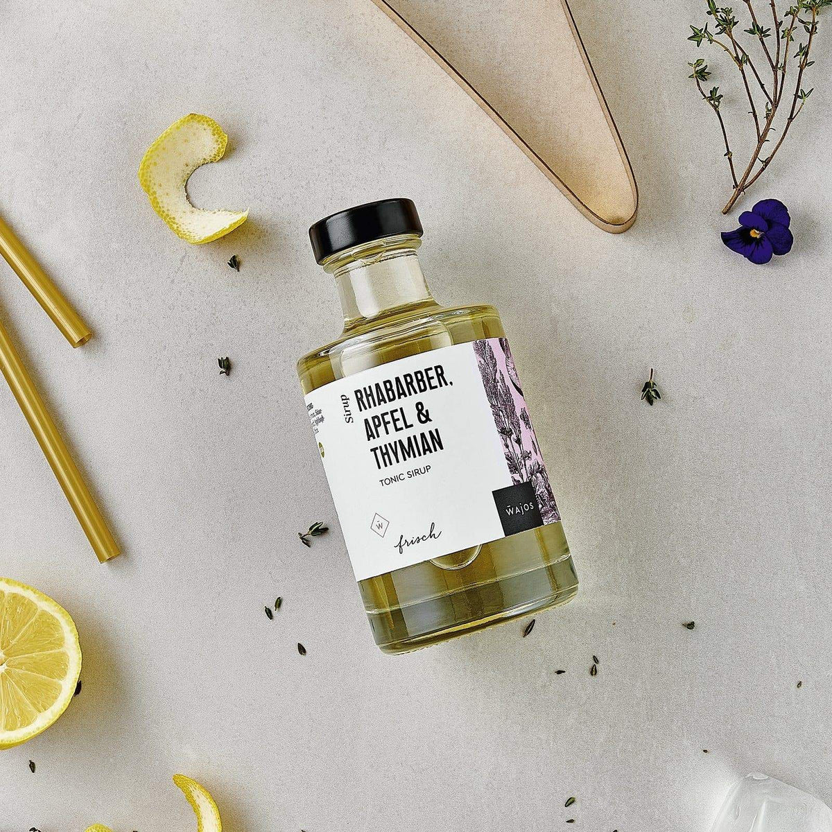 Wajos Rhabarber, Apfel & Thymian - Tonic Sirup