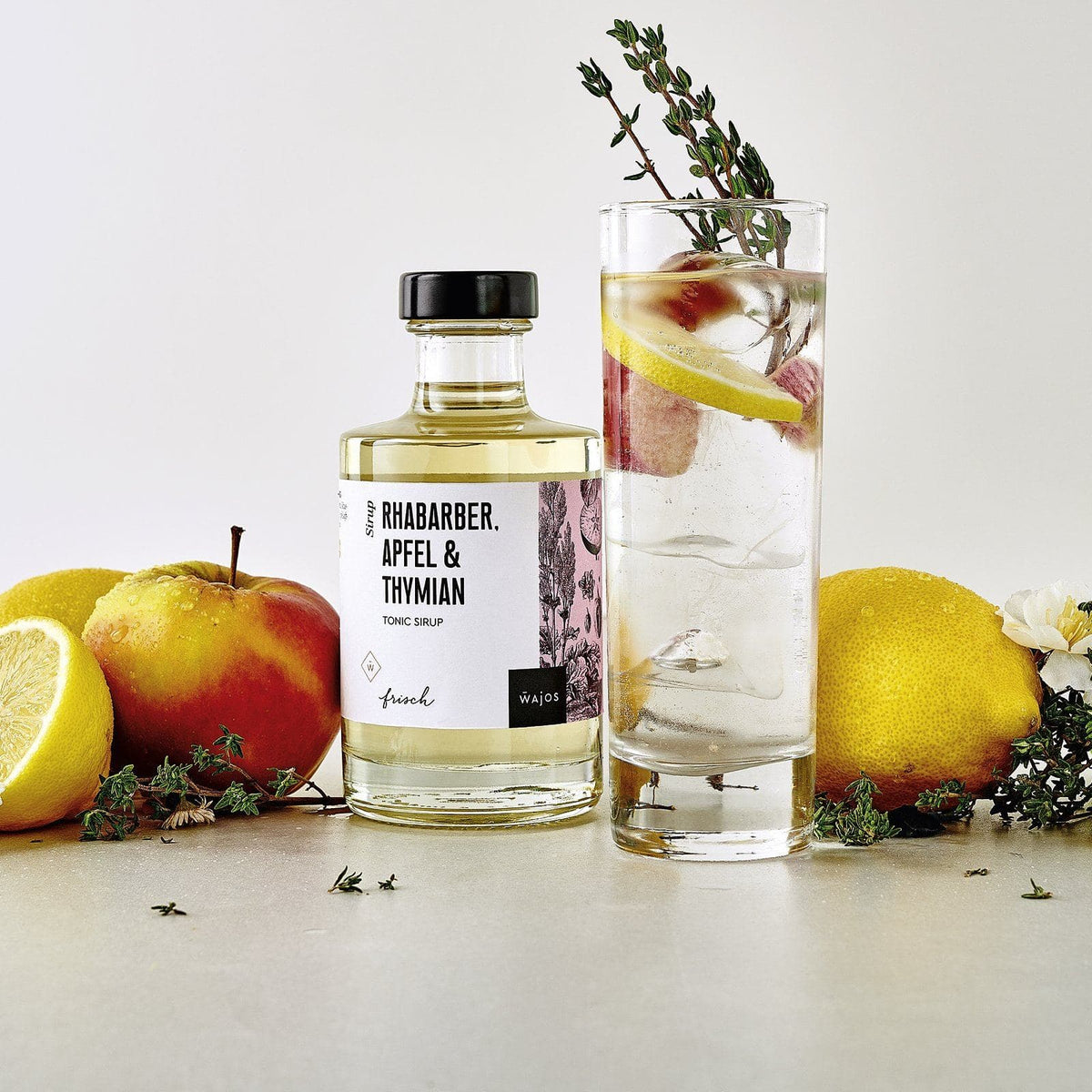 Wajos Rhabarber, Apfel & Thymian - Tonic Sirup