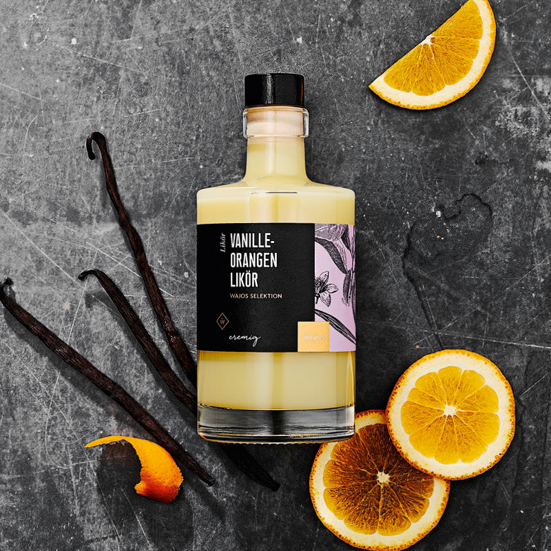 Wajos Vanille Likör mit Orange