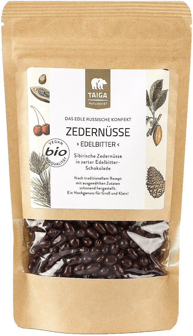 Zedernüsse "Edelbitter" 200g Bio – TAIGA Naturkost