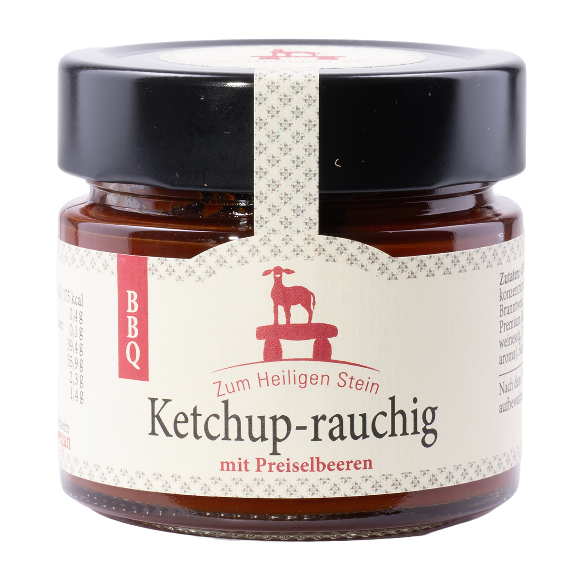 Ketchup rauchig von Zum Heiligen Stein – 200 g Glas