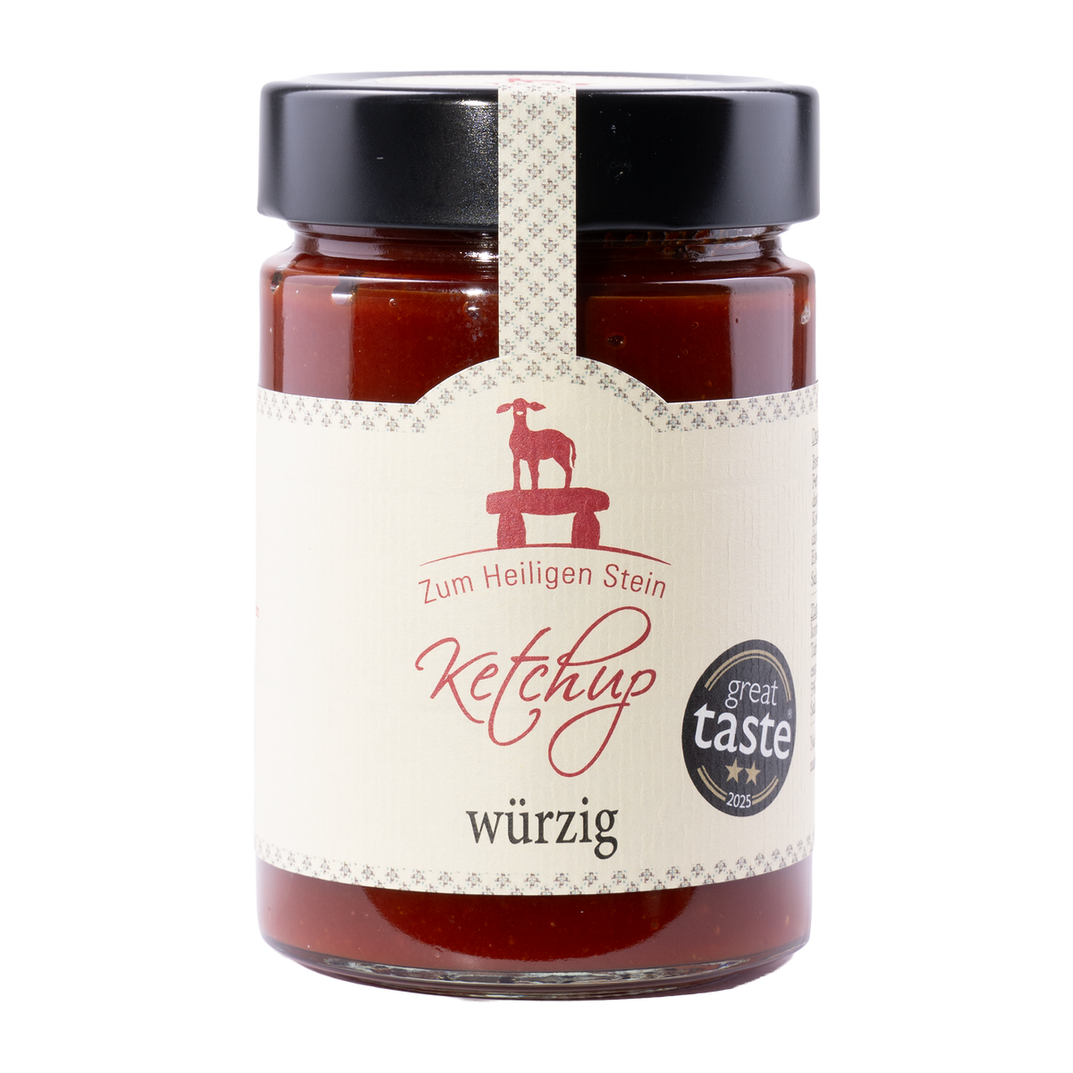 Ketchup würzig von Zum Heiligen Stein – 400 g Glas